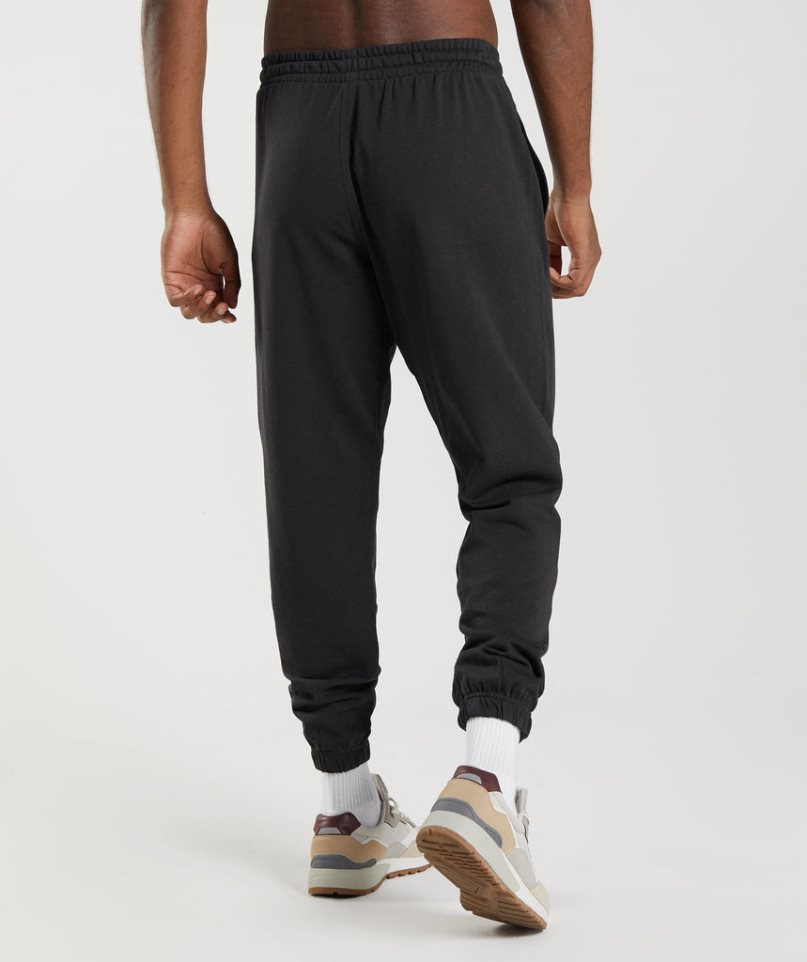 Men's Gymshark Essential Oversized Jogger Black | CA 3A071N